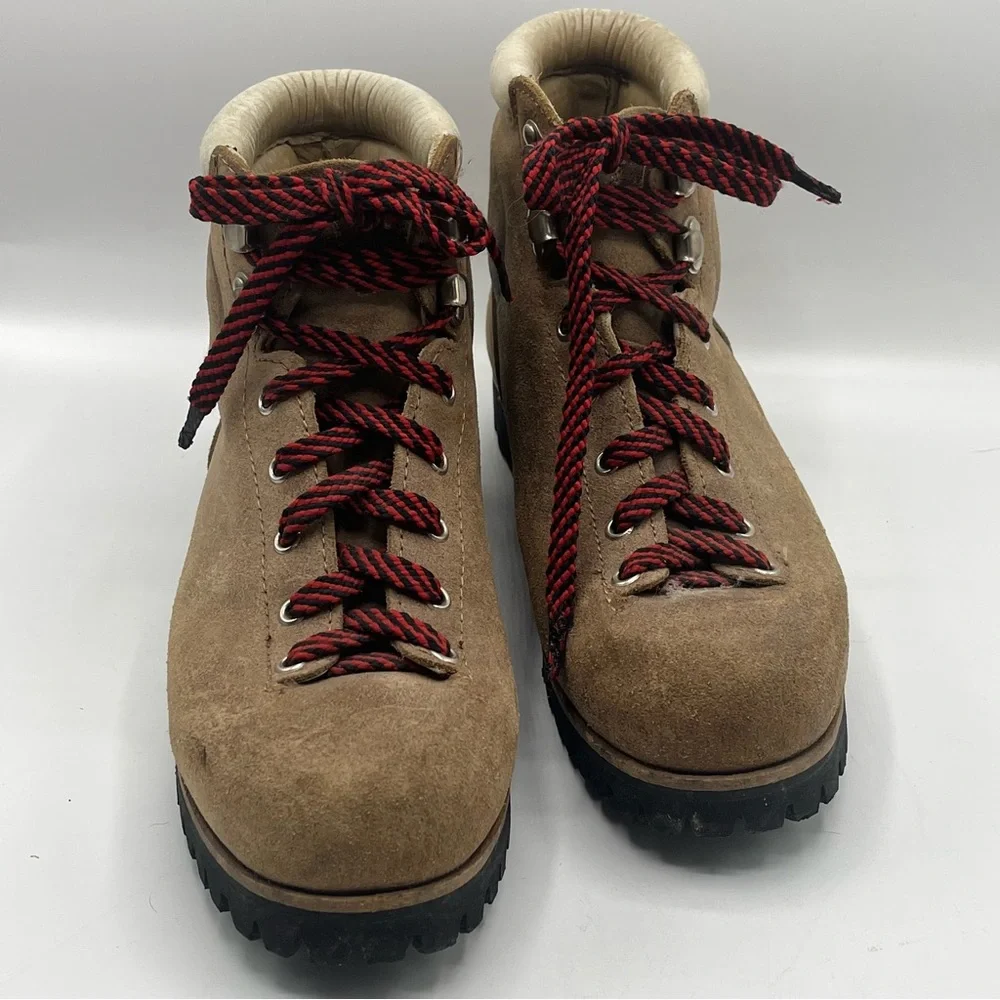 Vasque Leather Hiking Boots Mens Size 7.5 Made In Italy Vintage Vibram Gorpcore